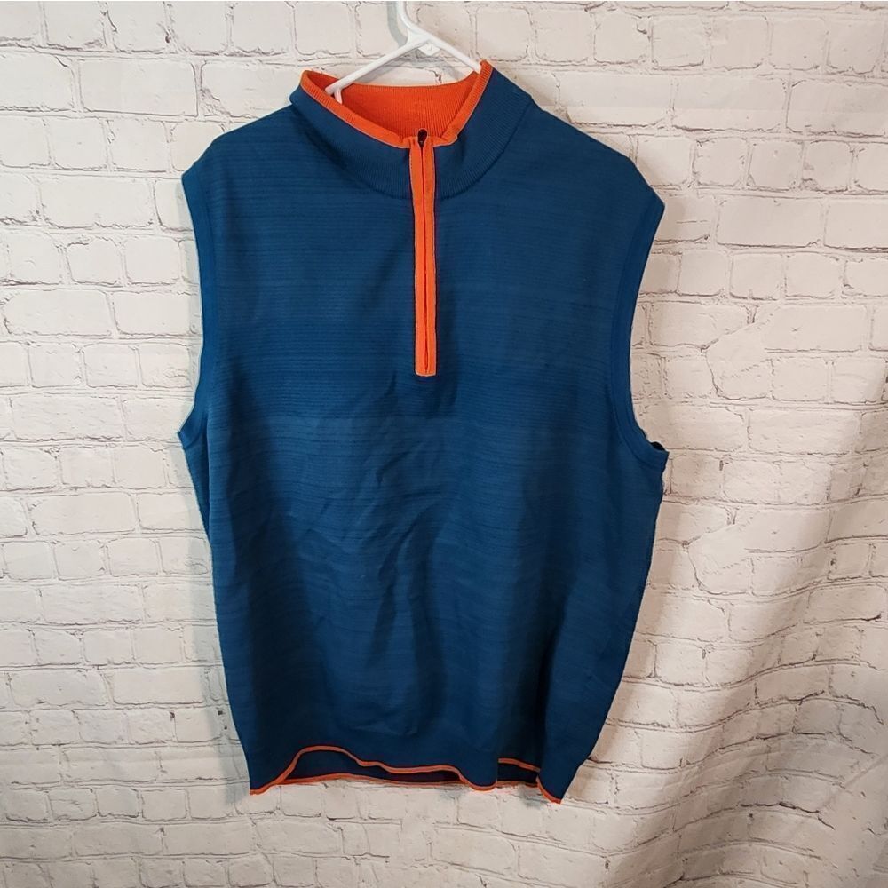 Men's Cutter & Buck zip-up sweater vest, size XL